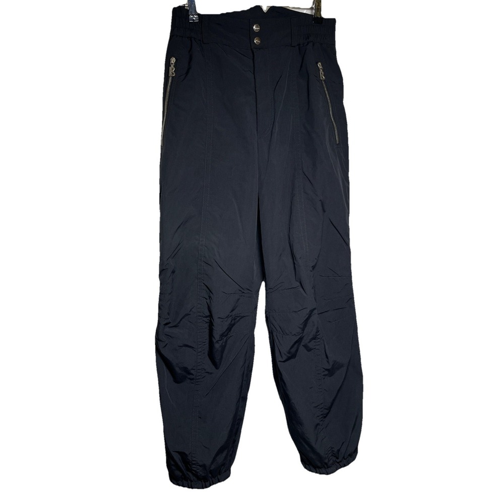 VINTAGE Bogner‎ Ski Pants Womens Size 12 Black  Snow Snowboarding Waterproof